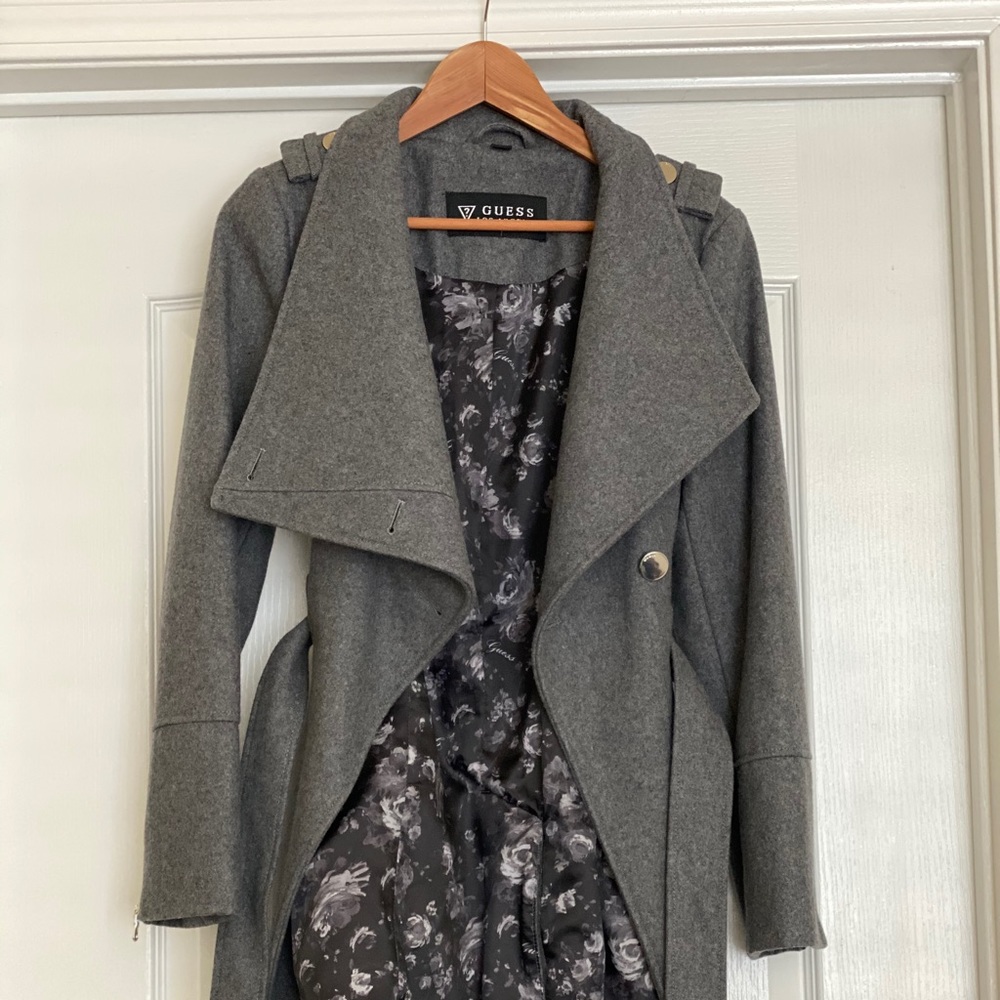 GUESS - gray peacoat